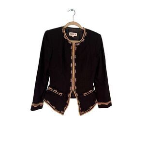 Vintage Nina K embroidered‎ blazer jacket size 6